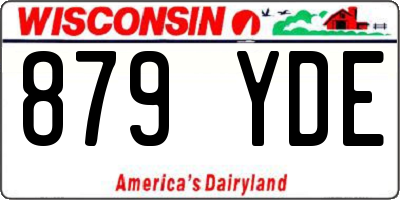 WI license plate 879YDE