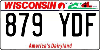 WI license plate 879YDF