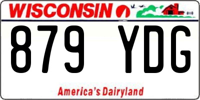 WI license plate 879YDG