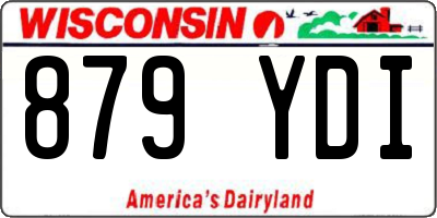 WI license plate 879YDI