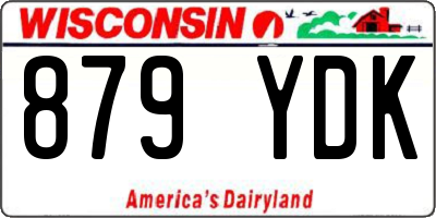 WI license plate 879YDK