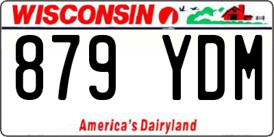 WI license plate 879YDM