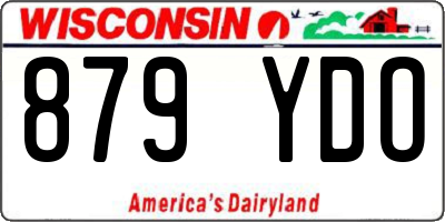 WI license plate 879YDO