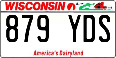 WI license plate 879YDS
