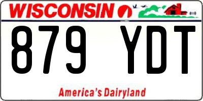 WI license plate 879YDT
