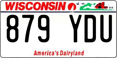 WI license plate 879YDU