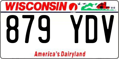 WI license plate 879YDV