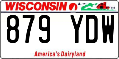 WI license plate 879YDW