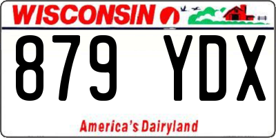 WI license plate 879YDX
