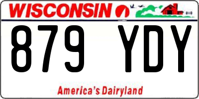 WI license plate 879YDY