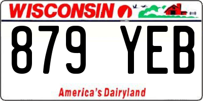 WI license plate 879YEB