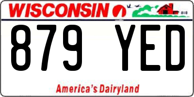 WI license plate 879YED