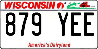 WI license plate 879YEE