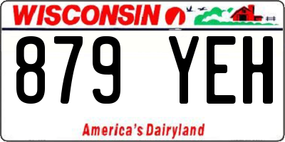 WI license plate 879YEH