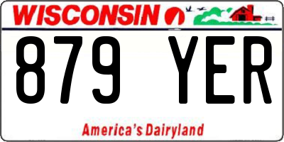 WI license plate 879YER