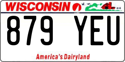 WI license plate 879YEU