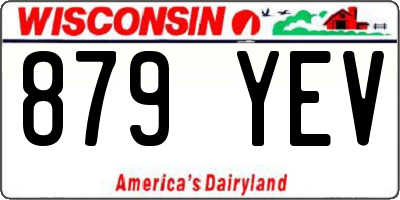 WI license plate 879YEV