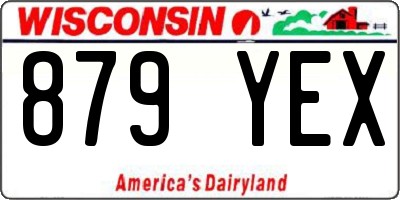 WI license plate 879YEX