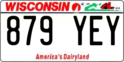 WI license plate 879YEY