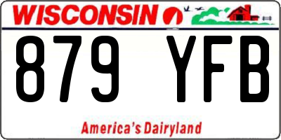 WI license plate 879YFB