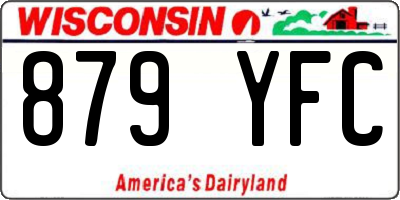 WI license plate 879YFC