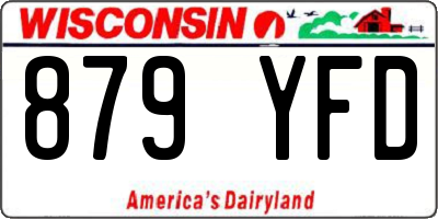 WI license plate 879YFD