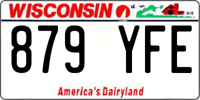 WI license plate 879YFE
