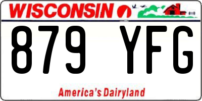 WI license plate 879YFG