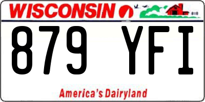 WI license plate 879YFI