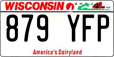 WI license plate 879YFP