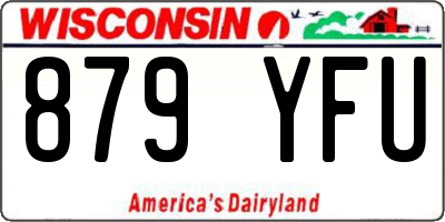 WI license plate 879YFU