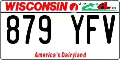 WI license plate 879YFV