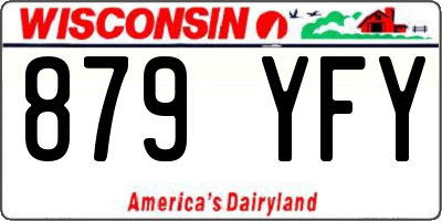 WI license plate 879YFY