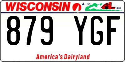 WI license plate 879YGF