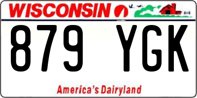 WI license plate 879YGK