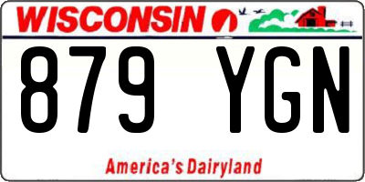 WI license plate 879YGN