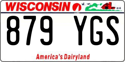 WI license plate 879YGS