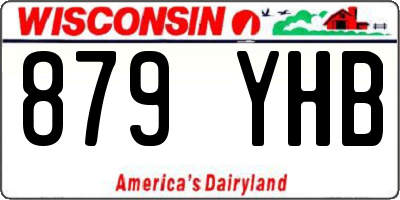 WI license plate 879YHB