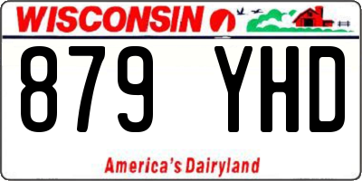 WI license plate 879YHD