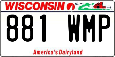 WI license plate 881WMP