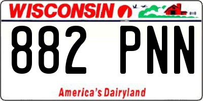WI license plate 882PNN