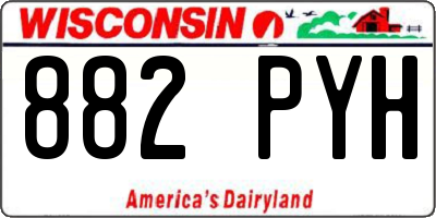 WI license plate 882PYH