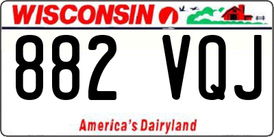 WI license plate 882VQJ