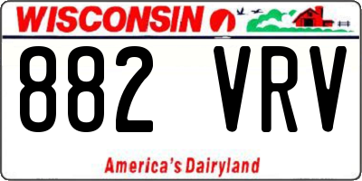 WI license plate 882VRV
