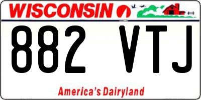 WI license plate 882VTJ