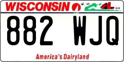 WI license plate 882WJQ