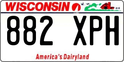 WI license plate 882XPH