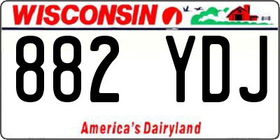 WI license plate 882YDJ