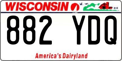 WI license plate 882YDQ