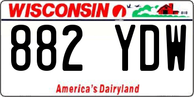 WI license plate 882YDW